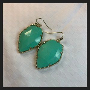 Kendra Scott Corley Earrings Gold/Mint
